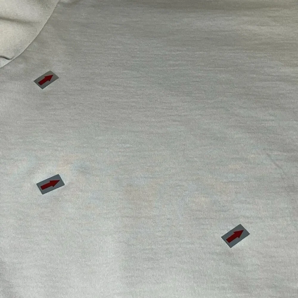 Travis Mathew Polo Shirt Mens Large White Green Chive Golf Performance Stretch‎